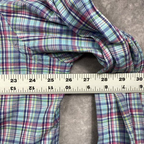 Ralph Lauren Button Down Shirt Mens XL Pastel Plaid L/S Casual Preppy - Picture 8 of 10